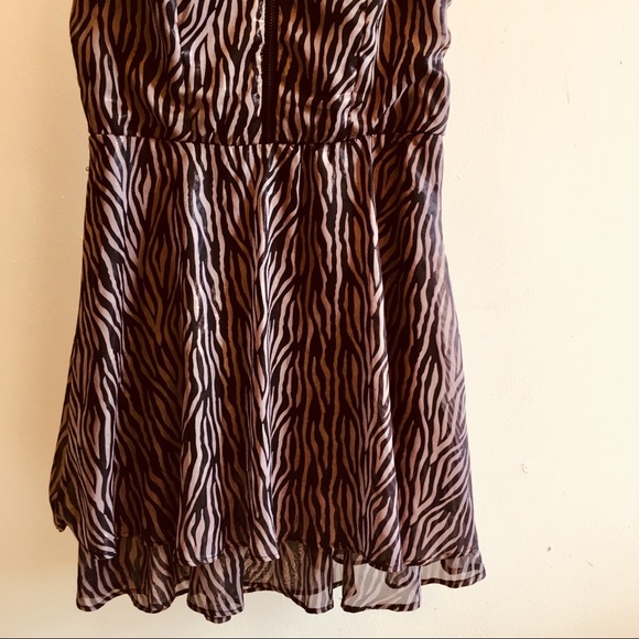 Shimmery High-Waisted Double Ruffle Dress - Picture 6 of 7